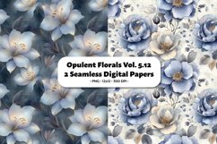 Opulent Florals Seamless Digital Paper Vol. 5.12, 2 PNG Product Image 1