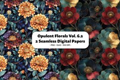 Opulent Florals Seamless Digital Paper Vol. 6.2, 2 PNG Product Image 1