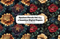 Opulent Florals Seamless Digital Paper Vol. 6.4, 2 PNG Product Image 1