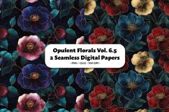 Opulent Florals Seamless Digital Paper Vol. 6.5, 2 PNG Product Image 1