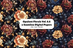 Opulent Florals Seamless Digital Paper Vol. 6.6, 2 PNG Product Image 1
