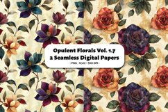 Opulent Florals Seamless Digital Paper Vol. 1.7, 2 PNG Product Image 1
