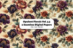 Opulent Florals Seamless Digital Paper Vol. 3.3, 2 PNG Product Image 1