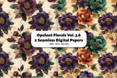 Opulent Florals Seamless Digital Paper Vol. 3.6, 2 PNG Product Image 1