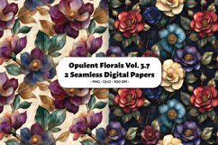 Opulent Florals Seamless Digital Paper Vol. 3.7, 2 PNG Product Image 1