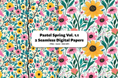 Pastel Spring Seamless Digital Paper Vol.1.1, 2 PNG Product Image 1