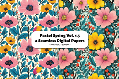 Pastel Spring Seamless Digital Paper Vol.1.3, 2 PNG Product Image 1