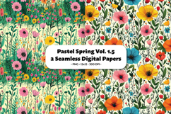 Pastel Spring Seamless Digital Paper Vol.1.5, 2 PNG Product Image 1