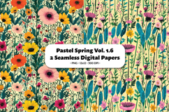 Pastel Spring Seamless Digital Paper Vol.1.6, 2 PNG Product Image 1