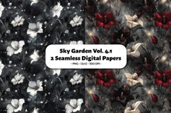 Sky Garden Seamless Digital Paper Vol. 4.1, 2 PNG Product Image 1