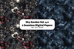 Sky Garden Seamless Digital Paper Vol. 4.2, 2 PNG Product Image 1