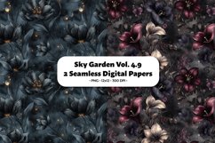 Sky Garden Seamless Digital Paper Vol. 4.9, 2 PNG Product Image 1