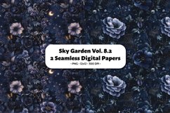Sky Garden Seamless Digital Paper Vol. 8.2, 2 PNG Product Image 1