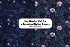 Sky Garden Seamless Digital Paper Vol. 8.3, 2 PNG Product Image 1