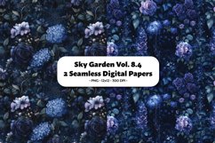 Sky Garden Seamless Digital Paper Vol. 8.4, 2 PNG Product Image 1