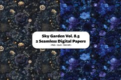 Sky Garden Seamless Digital Paper Vol. 8.5, 2 PNG Product Image 1