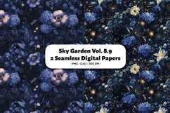 Sky Garden Seamless Digital Paper Vol. 8.9, 2 PNG Product Image 1
