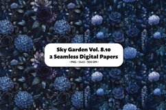Sky Garden Seamless Digital Paper Vol. 8.10, 2 PNG Product Image 1
