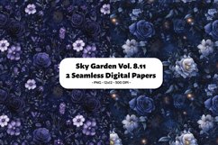 Sky Garden Seamless Digital Paper Vol. 8.11, 2 PNG Product Image 1