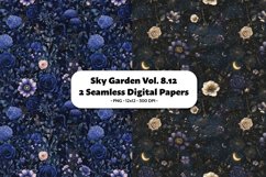 Sky Garden Seamless Digital Paper Vol. 8.12, 2 PNG Product Image 1