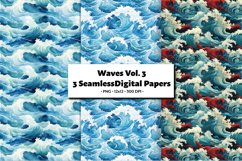 Waves Seamless Digital Paper Vol. 3, 3 PNG Product Image 1