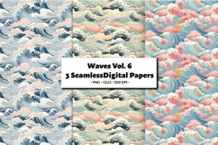 Waves Seamless Digital Paper Vol. 6, 3 PNG Product Image 1
