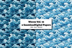 Waves Seamless Digital Paper Vol. 10, 2 PNG Product Image 1