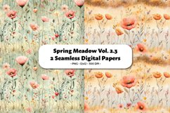 Spring Meadow Seamless Digital Paper Vol.2.3, 2 PNG Product Image 1