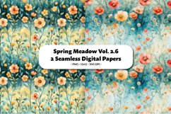 Spring Meadow Seamless Digital Paper Vol.2.6, 2 PNG Product Image 1