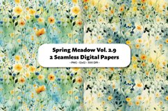 Spring Meadow Seamless Digital Paper Vol.2.9, 2 PNG Product Image 1