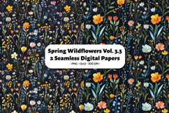 Spring Wildflowers Seamless Digital Paper Vol.3.3, 2 PNG Product Image 1