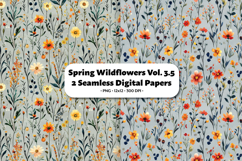 Spring Wildflowers Seamless Digital Paper Vol.3.5, 2 PNG Product Image 1