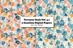 Terrazzo Inspired Seamless Digital Paper Vol. 4.1 - 2 PNG Product Image 1