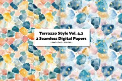 Terrazzo Inspired Seamless Digital Paper Vol. 4.2 - 2 PNG Product Image 1