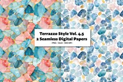 Terrazzo Inspired Seamless Digital Paper Vol. 4.5 - 2 PNG Product Image 1