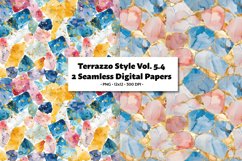 Terrazzo Inspired Seamless Digital Paper Vol. 5.4 - 2 PNG Product Image 1
