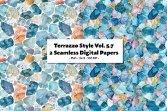 Terrazzo Inspired Seamless Digital Paper Vol. 5.7 - 2 PNG Product Image 1