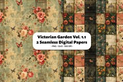 Victorian Garden Seamless Digital Paper Vol. 1.1, 2 PNG Product Image 1