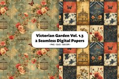 Victorian Garden Seamless Digital Paper Vol. 1.3, 2 PNG Product Image 1