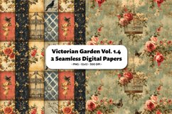 Victorian Garden Seamless Digital Paper Vol. 1.4, 2 PNG Product Image 1