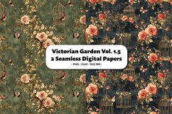 Victorian Garden Seamless Digital Paper Vol. 1.5, 2 PNG Product Image 1