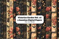 Victorian Garden Seamless Digital Paper Vol. 1.6, 2 PNG Product Image 1