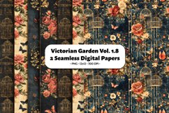 Victorian Garden Seamless Digital Paper Vol. 1.8, 2 PNG Product Image 1