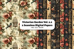 Victorian Garden Seamless Digital Paper Vol. 2.2, 2 PNG Product Image 1