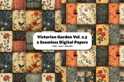 Victorian Garden Seamless Digital Paper Vol. 2.3, 2 PNG Product Image 1
