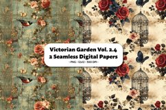 Victorian Garden Seamless Digital Paper Vol. 2.4, 2 PNG Product Image 1