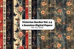 Victorian Garden Seamless Digital Paper Vol. 2.5, 2 PNG Product Image 1
