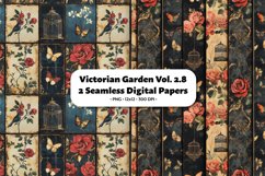 Victorian Garden Seamless Digital Paper Vol. 2.8, 2 PNG Product Image 1