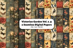 Victorian Garden Seamless Digital Paper Vol. 2.9, 2 PNG Product Image 1