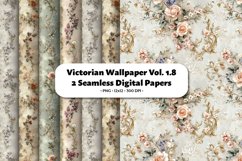 Vicorian Wallpaper Seamless Digital Paper Vol.1.8, 2 PNG Product Image 1